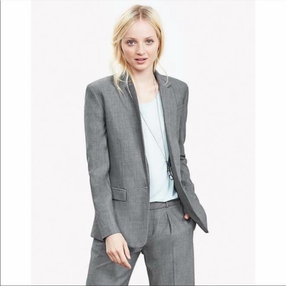 Banana Republic Jackets & Blazers - Banana Republic Gray Lightly Structured Blazer Jacket Size 6P Career Business